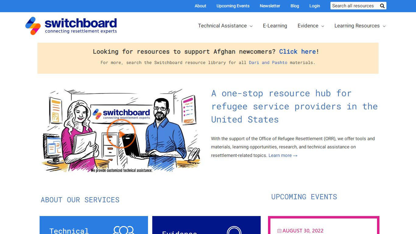 Switchboard - Resources for Refugee Service Providers